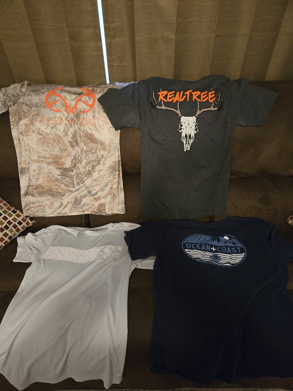 3 Ocean & Coast 1 Realtree T-shirts